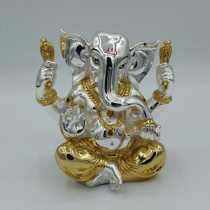 Designer Silver & Gold Plated Ganesha