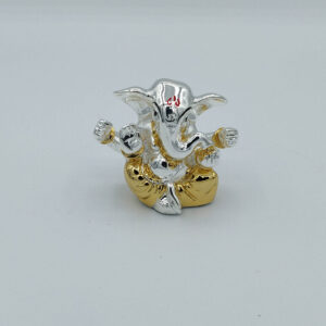 Silver Plated Lord Ganesh design by Gold